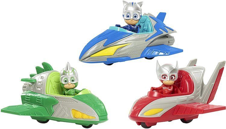 Just Play PJ Masks Pyžamasky vozidlo s figurkou - Kočičák Catboy Connor (modrý)