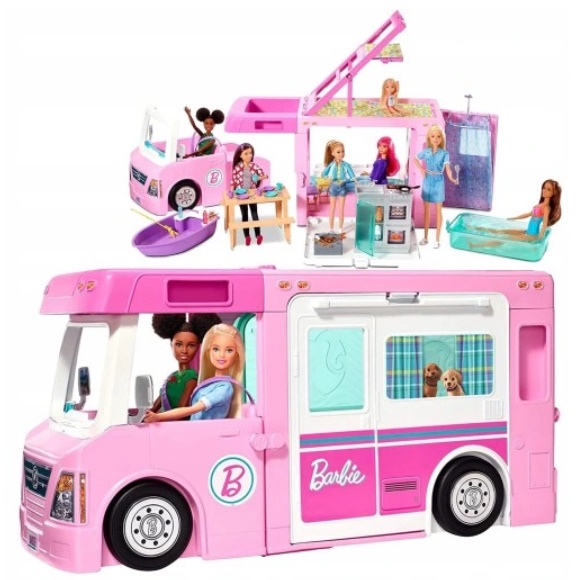 OUTLET - Mattel Barbie Karavan 3v1 Super-Camper GHL93
