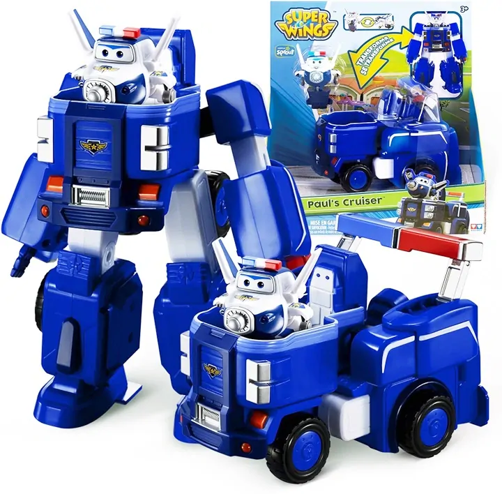 Super Wings - Transformující vozidlo s tryskáčem - Paul Cruiser od Alpha Group