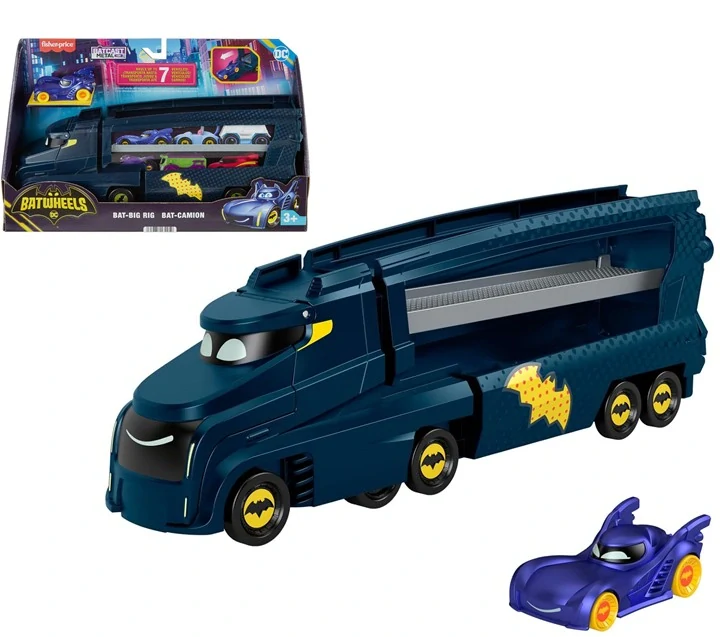 Fisher Price Batwheels Bat Big-Rig tahač transportér a auto HMX07