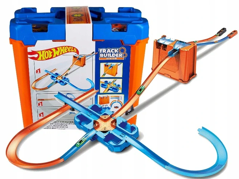 Mattel Hot Wheels Track Builder box plný triků + 2 Auta GGP93