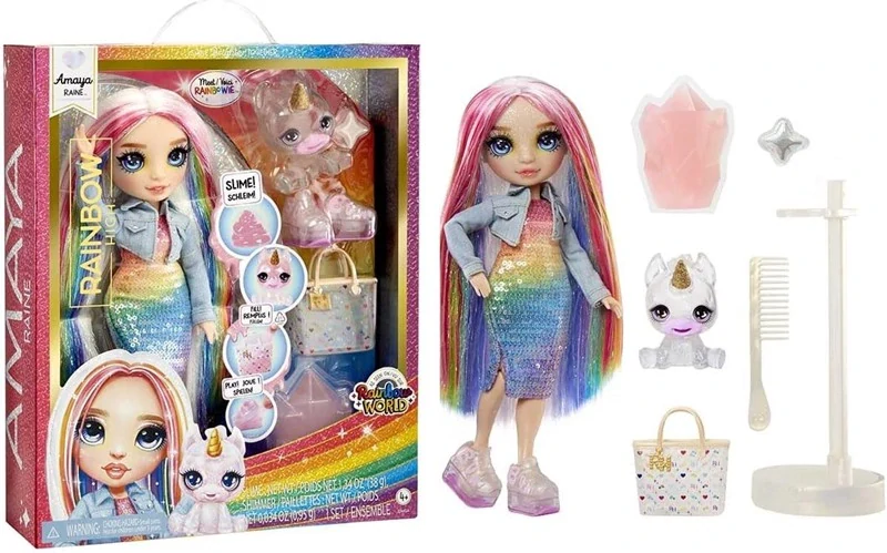 MGA Rainbow High Fashion Slime panenka Duhová - Amaya Raine