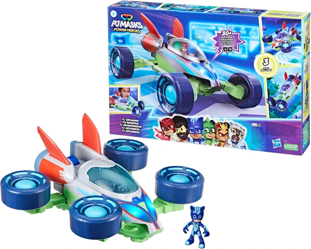 Hasbro PJ Masks Pyžamasky Explorer Vozídlo Ponorka Efekty + figurka Catboy