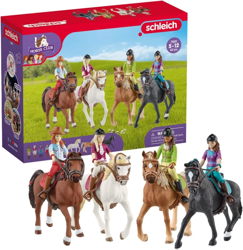 Schleich 72221 Exkluzivní jezdecký klub 4 Jezdkyně na koni