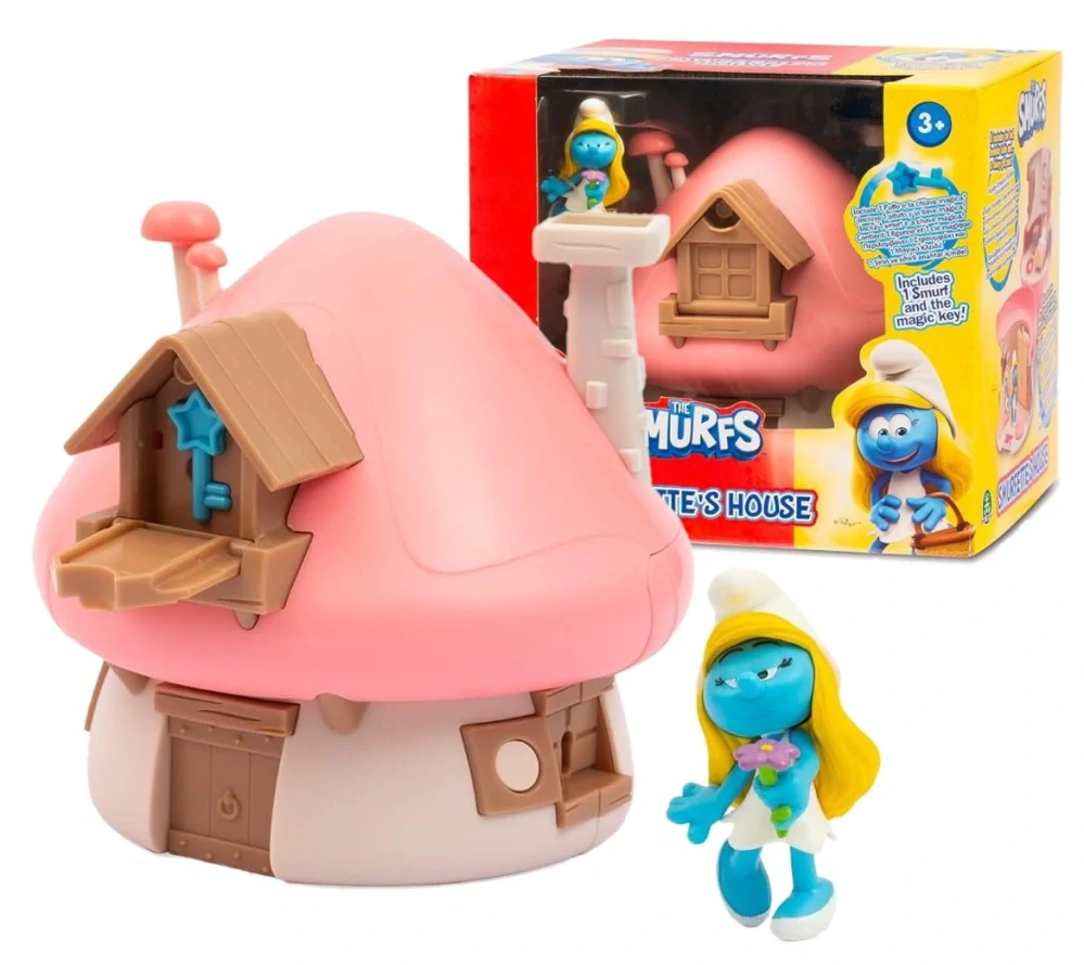 Šmoulové chaloupka dům Šmoulí s figurkou Šmoulinka od Giochi Preziosi
