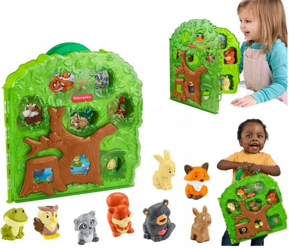 Fisher-Price Little People Domeček zvířátka přátelé z lesa HWB29