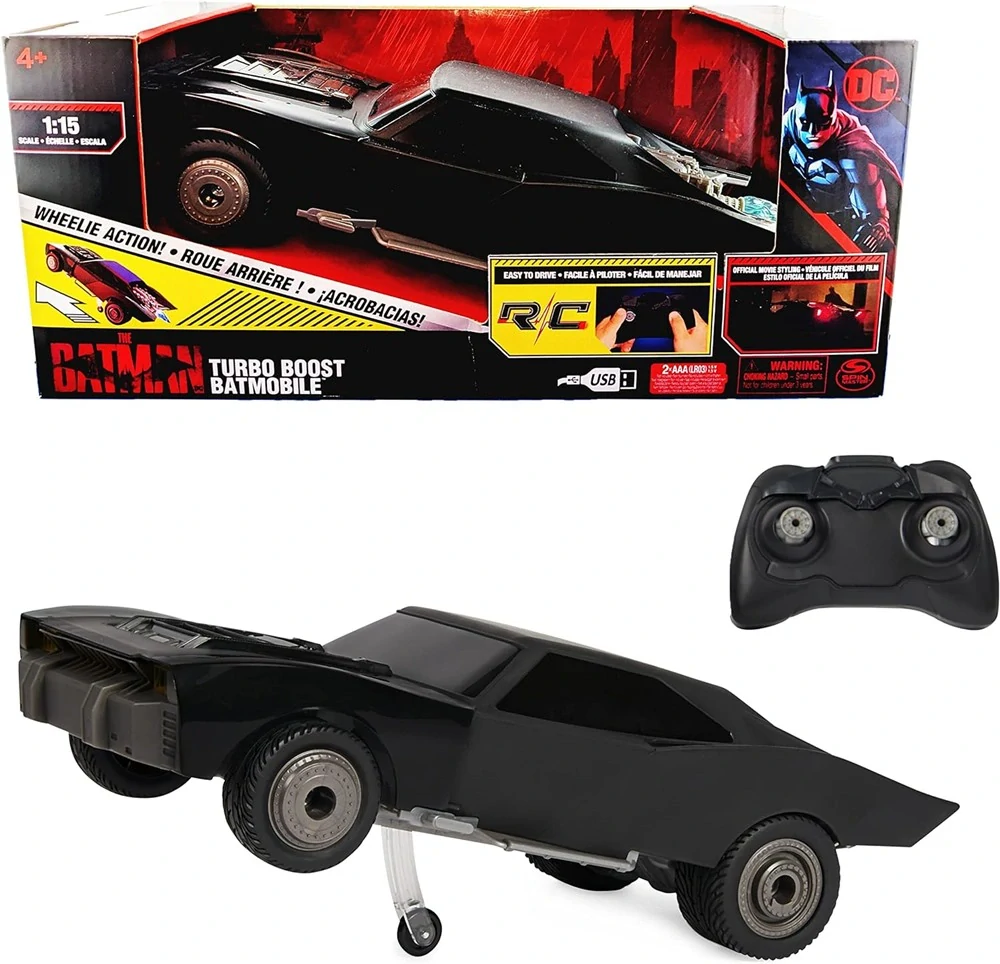 Auto Batman Turbo Boost Batmobile Na Dálkové Ovládání RC svítí 1:15 od Spin Master