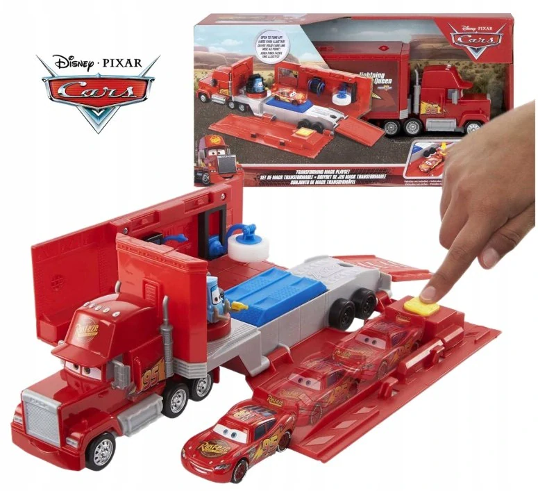 Mattel Transporter Mack Nákladní auto s odpalovacím zařízením CARS Guido HDC75