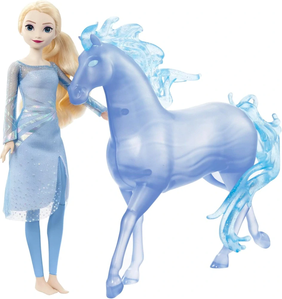 Frozen Velká Panenka ELSA a NOKK Elza s bájným koněm Duch vody Ledové Království