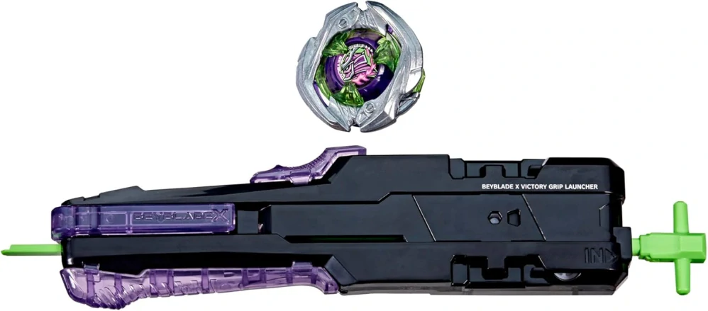 Beyblade X Saber Samurai 2-70L Victory Grip s pravotočivým vystřelovačem Hasbro