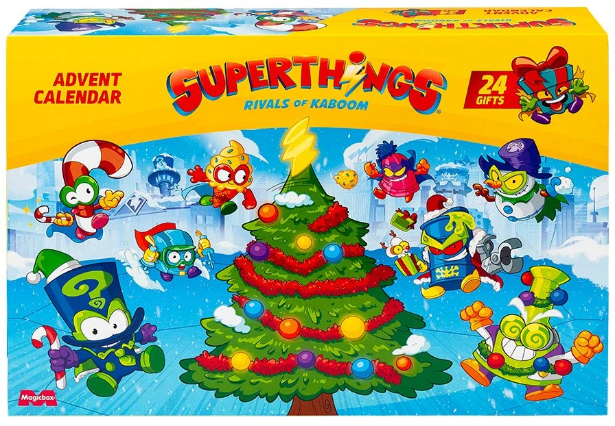 ADVENTNÍ KALENDÁŘ SUPER THINGS ZINGS KABOOM FIGURKY SUPERTHINGS 24 DNÍ
