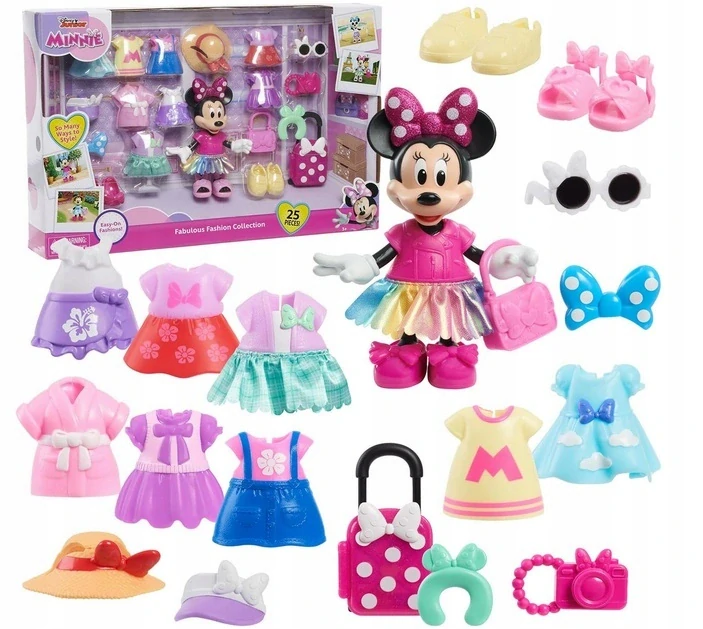 Panenka Figurka Minnie Disney Velká módní sada s oblečením Doplňky Kostýmy