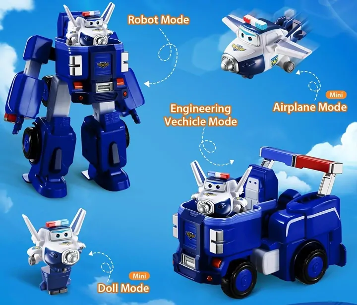 Super Wings - Transformující vozidlo s tryskáčem - Paul Cruiser od Alpha Group