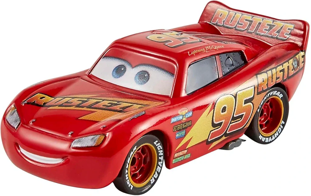Mattel Cars Auta Blesk McQueen Burák Sheriff Sada 3 kovové vozídla HBW14