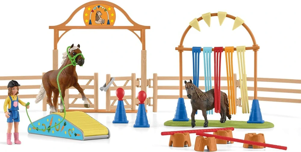 Schleich Trénink agility pro poníky 42481