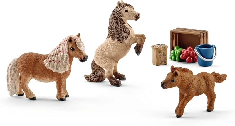 Schleich 41432 Rodina miniaturních shetlandských poníků