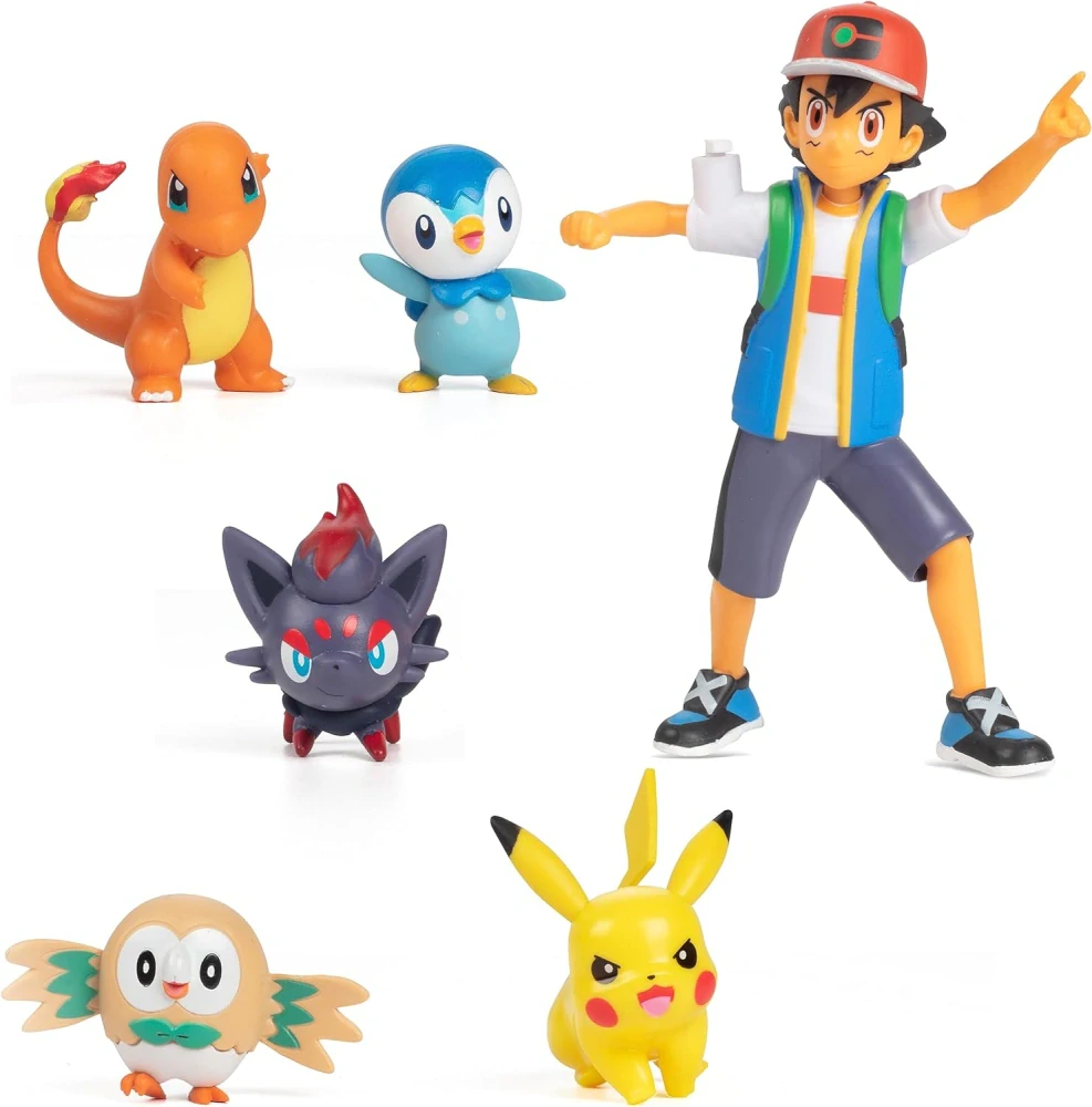 Figurky Pokémon Battle Ready - Sada 6 ks figurek ASH od Jazwares