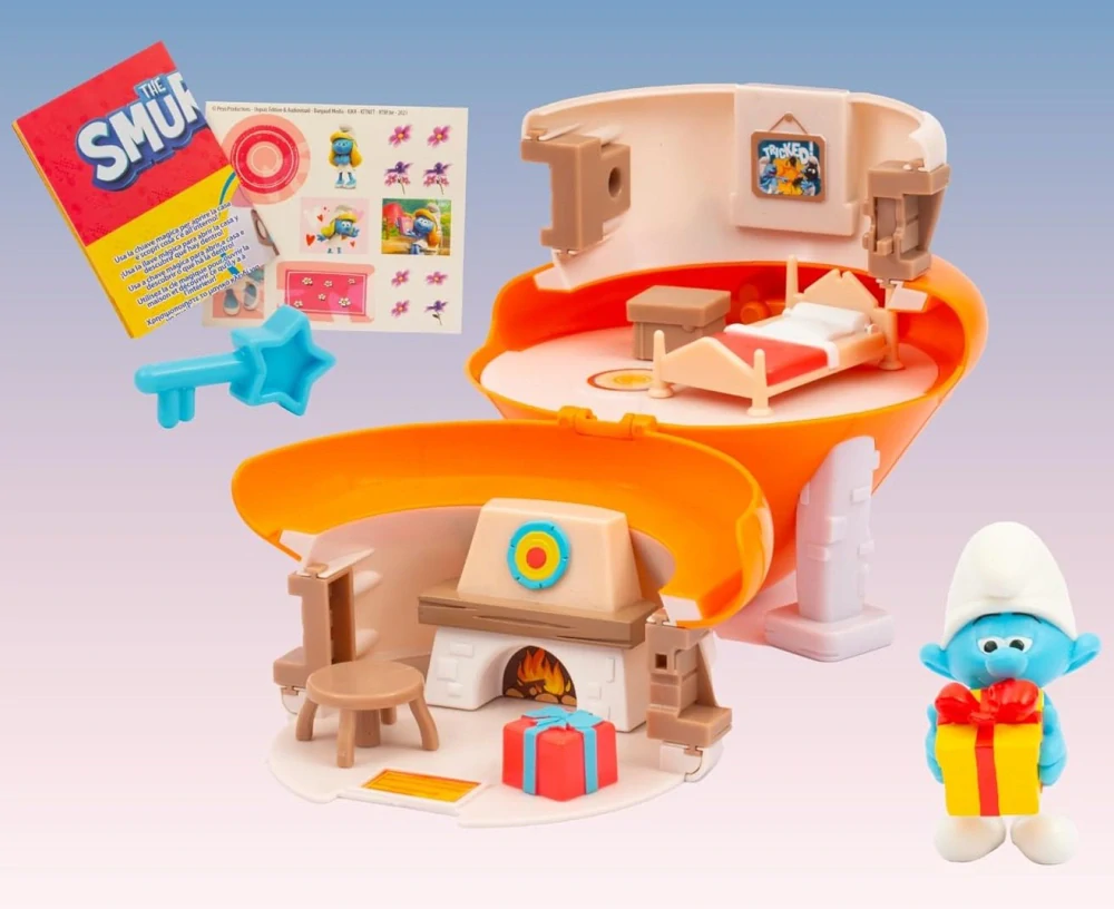 Šmoulové chaloupka dům Šmoulí s figurkou Šprýmařa od Giochi Preziosi