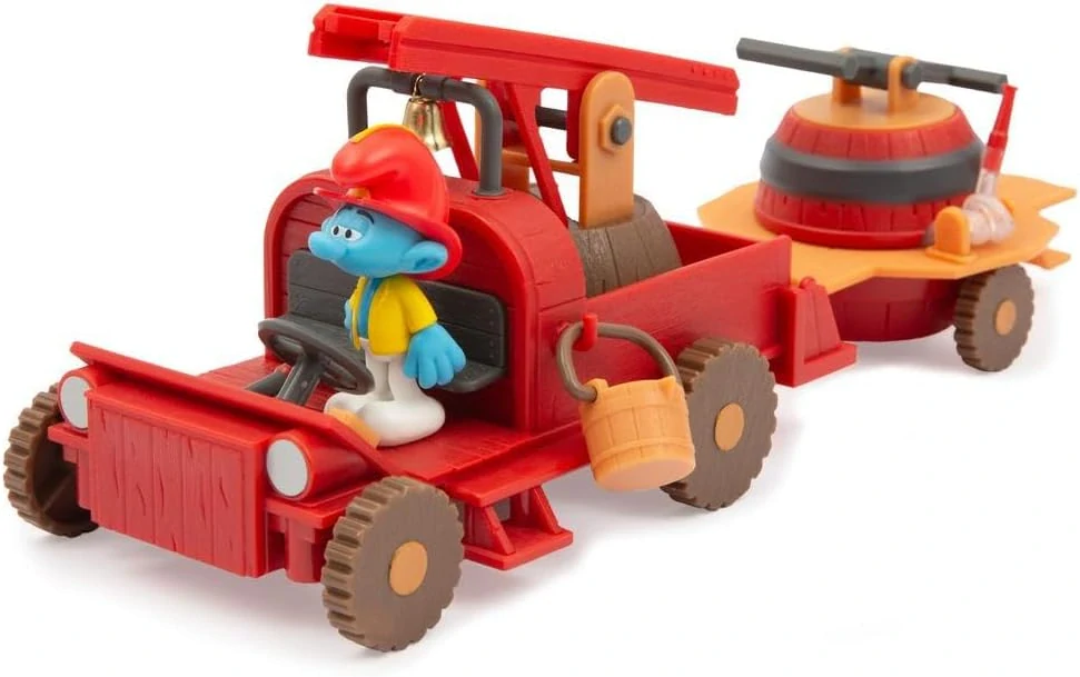 Šmoulové hasiči Šmoulí a Hasičský vůz s figurkou od Giochi Preziosi