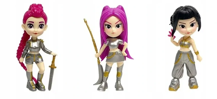 Demon Hunters Kpop Huntrix Figurky - Sada 3 Super Figurek Zoey Mira Rumi