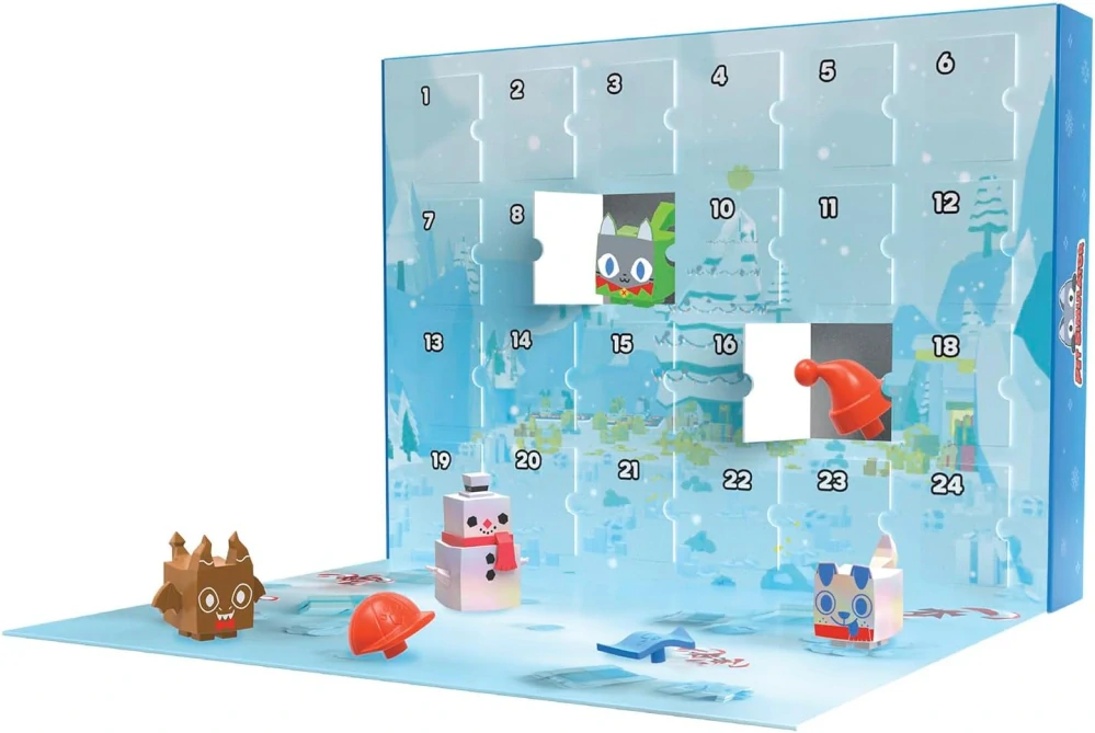 Adventní kalendář Pet Simulator Roblox Figurky Příslušenství Kódy DLC