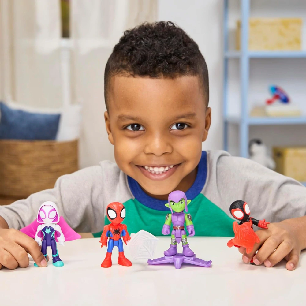Hasbro Figurky Spidey Goblin Ghost Miles Morales - Sada 4 ks figurek