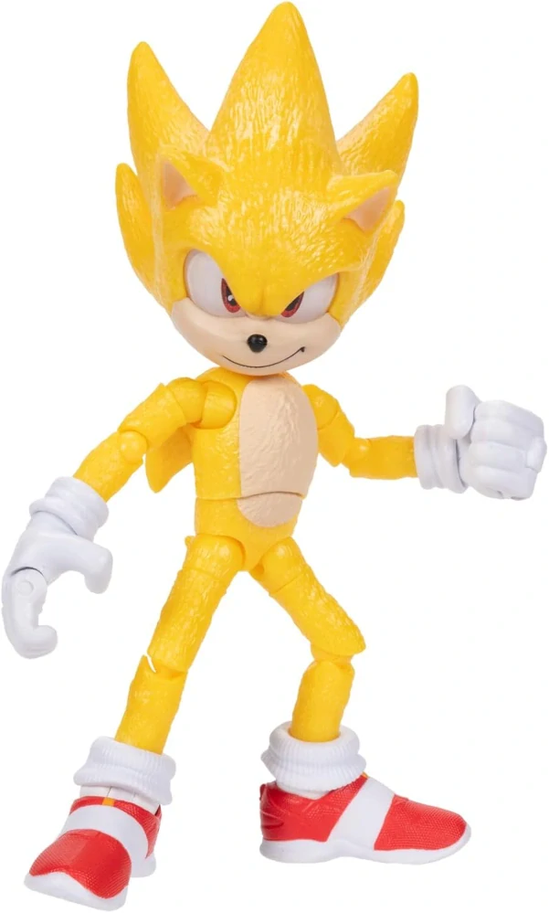 Sonic 3 Hedgehog Film Originální pohyblivá akční figurka Super Sonic 14 cm