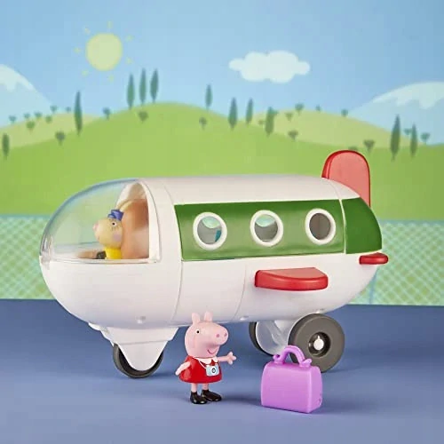 Hasbro Sada prasátko Peppa Letadlo s figurkou Peppy Pilot Králík Rebeka