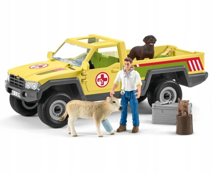 Schleich 42503 Záchranné terénní auto s veterinářem