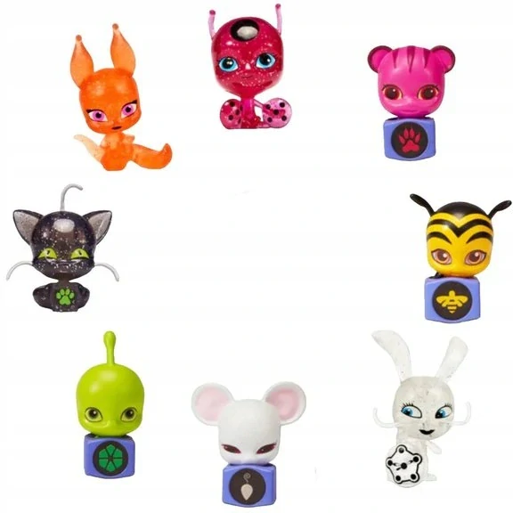 Miraculous Kouzelná Beruška Sada 8 FIGUREK Kwami Tikki Trixx od Playmates Toys