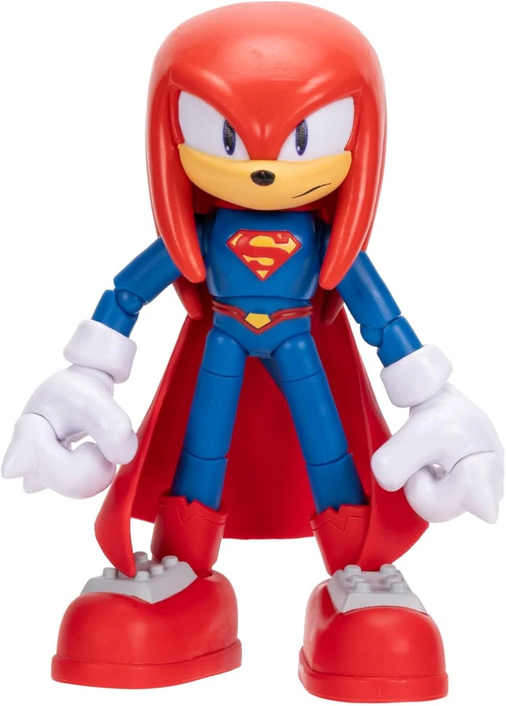 Sonic Hedgehog Film Originální pohyblivá akční figurka KNUCKLES x SUPERMAN 13 cm