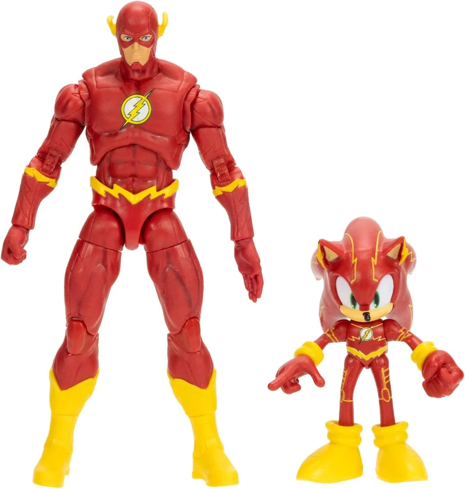 Sonic Hedgehog Film Originální pohyblivá akční figurka Sada 2 Figurek SONIC x FLASH 12 cm