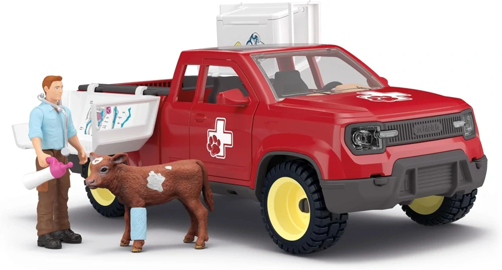 Schleich 42727 VETERINÁŘ Auto Návštěva veterináře na farmě