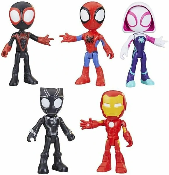 Hasbro Figurky Spidey Ghost Iron Man Morales Panter - Sada 5 ks figurek
