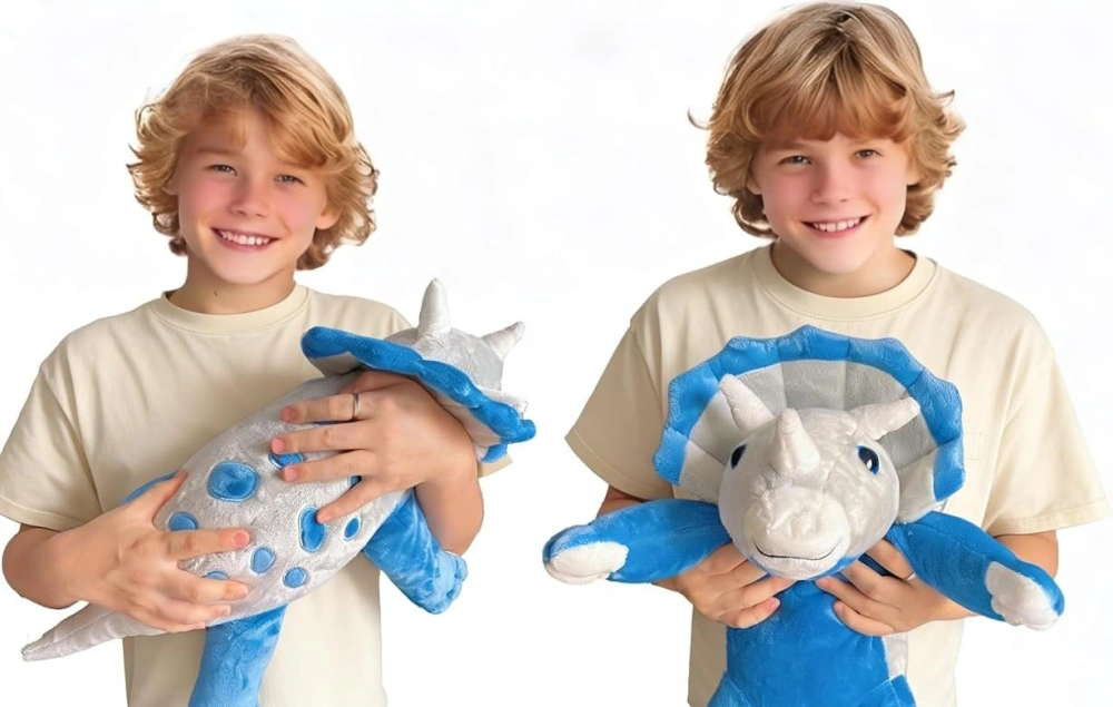 Velký Plyšový Dinosaur zatížený 2 kg - Zátěžový Plyšák 55 cm