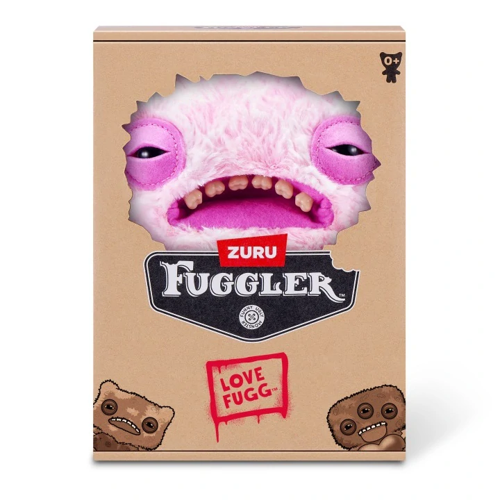 Zuru Plyšovy Fuggler Love Fugg Růžový se srdíčkem Wide Eyed Weirdo Plyšák 23 cm