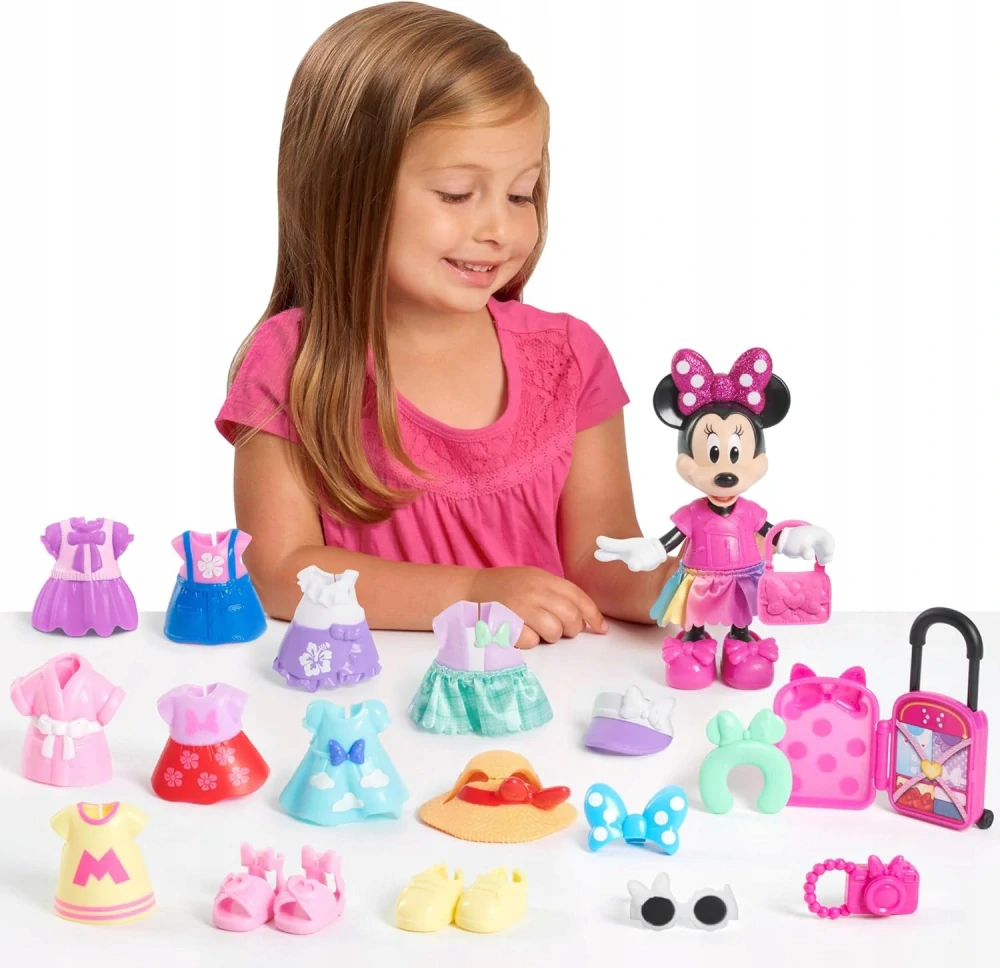 Panenka Figurka Minnie Disney Velká módní sada s oblečením Doplňky Kostýmy
