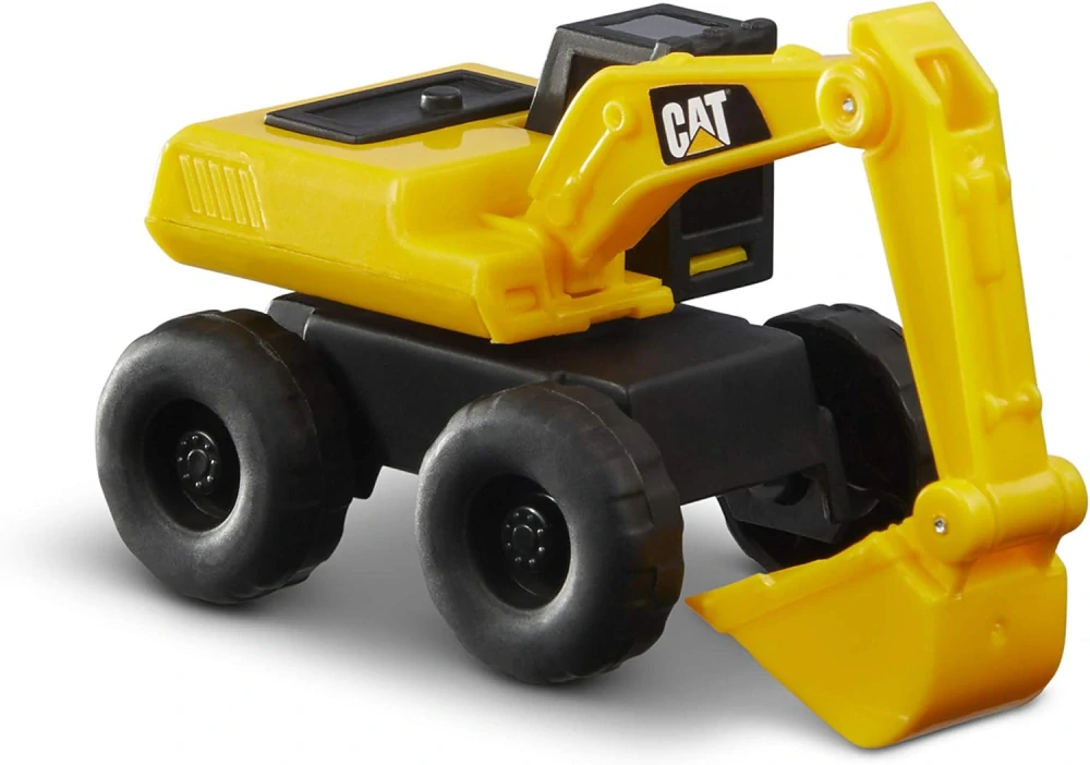 Sada 5 vozidel CAT Caterpillar Stavební auta Bagr Nakladač Spychac