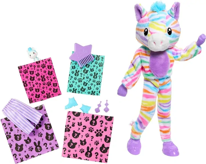 Mattel Barbie Cutie Reveal Panenka - Zebra HRK39