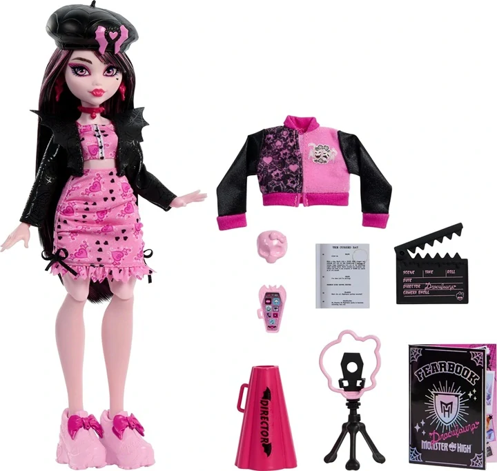 Mattel Panenka Monster High Fearbook - Draculaura HXW30