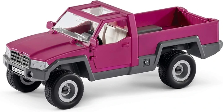 Schleich 42346 Pick-up s koňským přívěsem