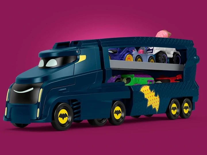 Fisher Price Batwheels Bat Big-Rig tahač transportér a auto HMX07
