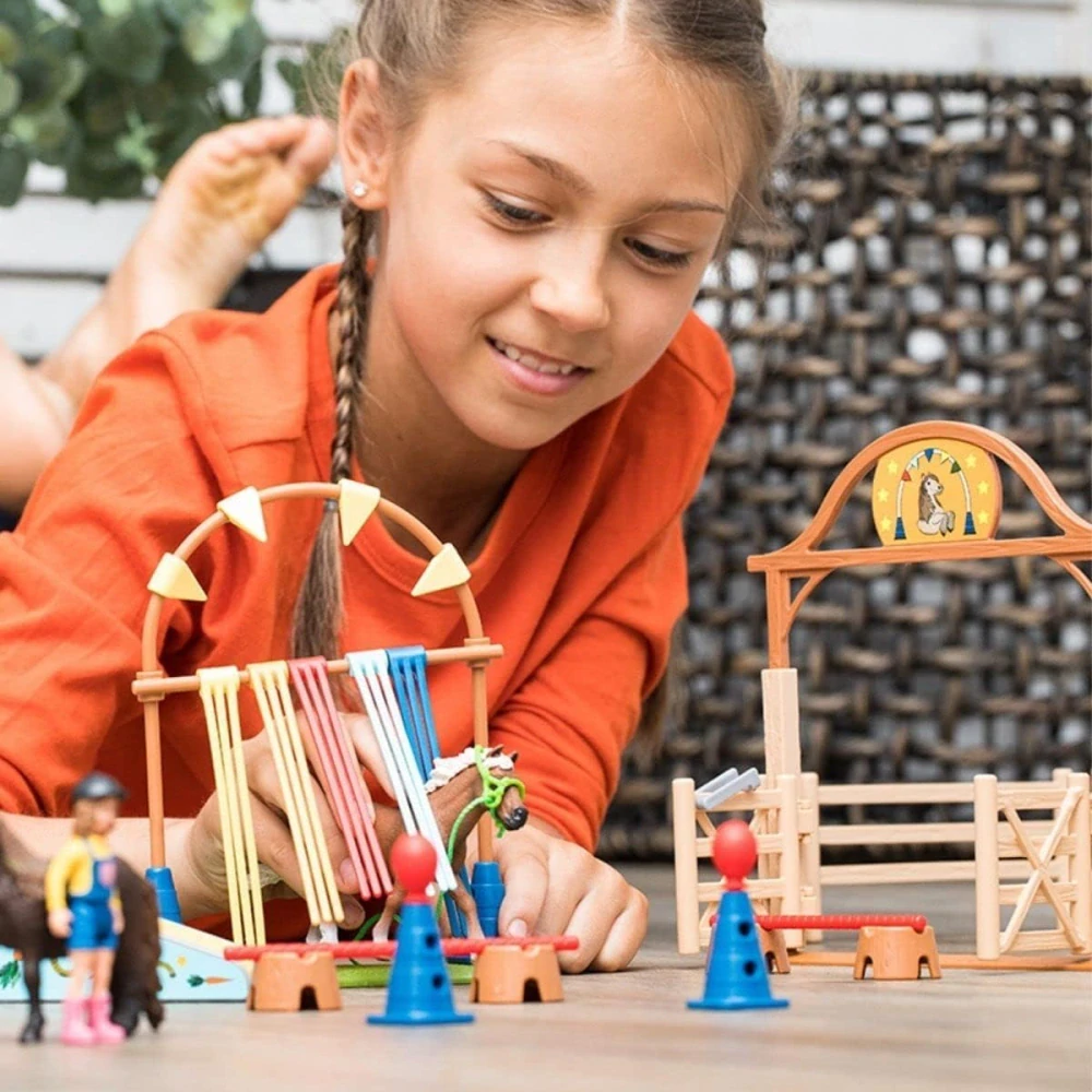 Schleich Trénink agility pro poníky 42481