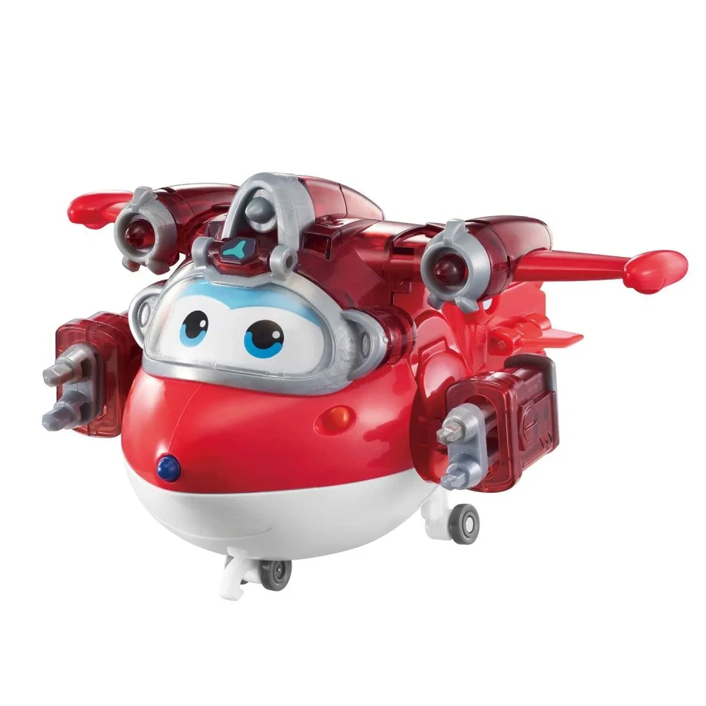 Super Wings - Transformující vozidlo Jett + koula na vybavení od Alpha Group