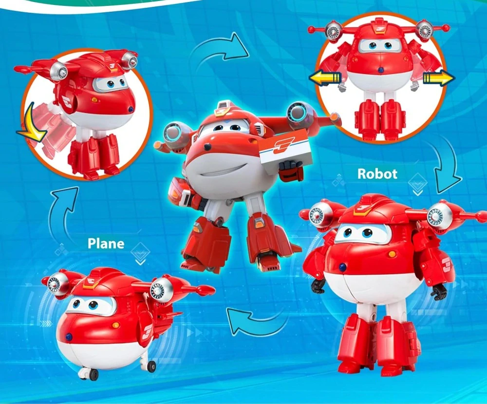 Super Wings - Sada 2 Transformujících vozidel - Jett a Tino Dino od Alpha Group