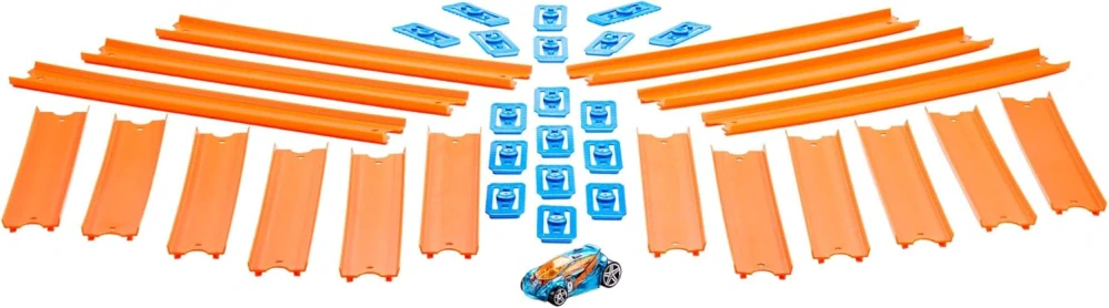 Mattel Hot Wheels Track Builder balení drah pro rozšíření dráha s angličákem BHT77