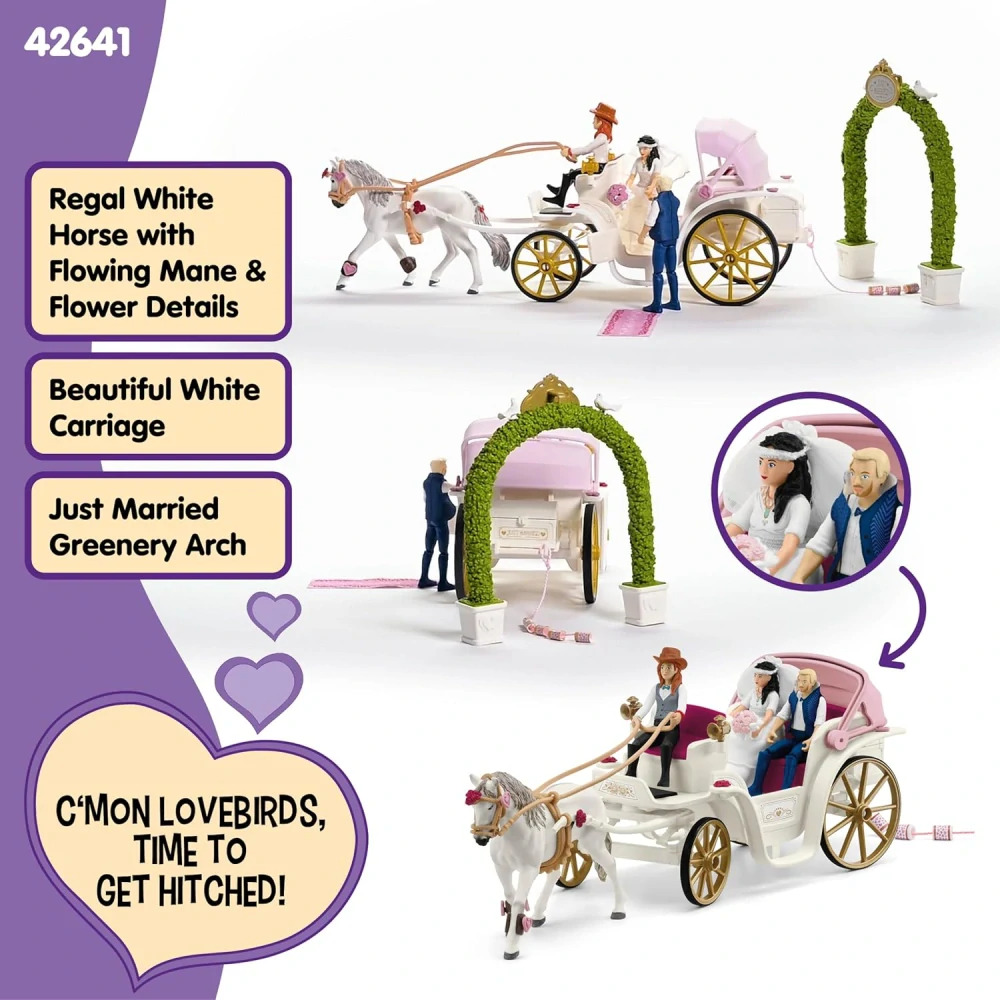 Schleich Horse Club Svatební kočár 42641