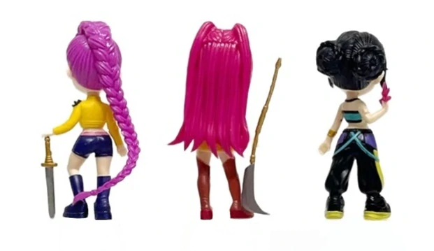 OUTLET - Demon Hunters Kpop Huntrix Figurky - Sada 3 Figurek Zoey Mira Rumi
