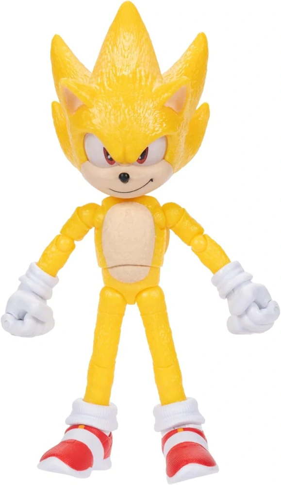 Sonic 3 Hedgehog Film Originální pohyblivá akční figurka Super Sonic 14 cm