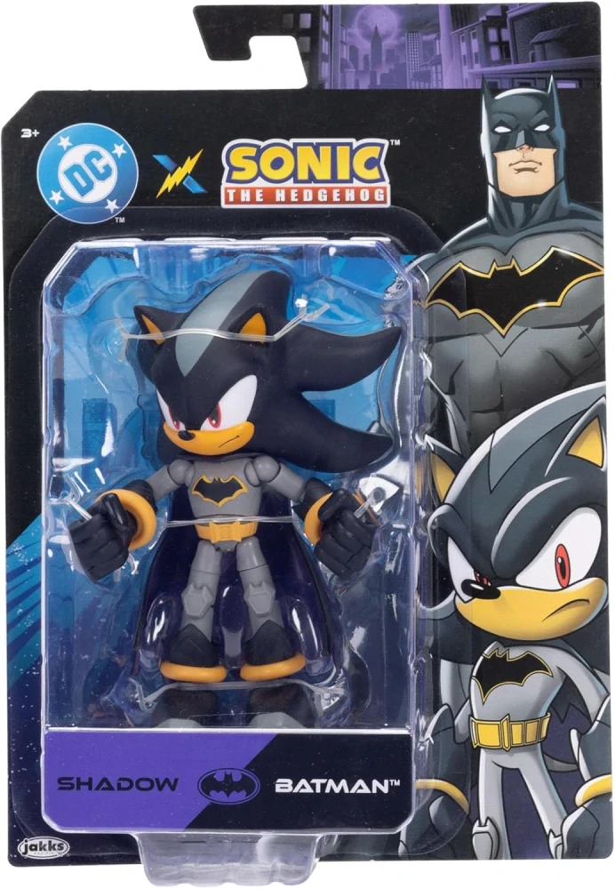 Sonic Hedgehog Film Originální pohyblivá akční figurka SHADOW x BATMAN 13 cm